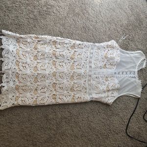 White lace dress